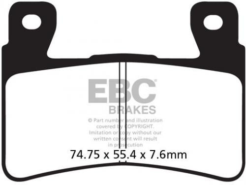 EBC EPFA296HH EBC EXTREME PRO HH DISC PADS