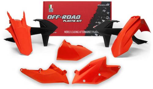 RTECH PLASTICS KIT 5 PC W/AIRBOX COV KTM ORA (OE)