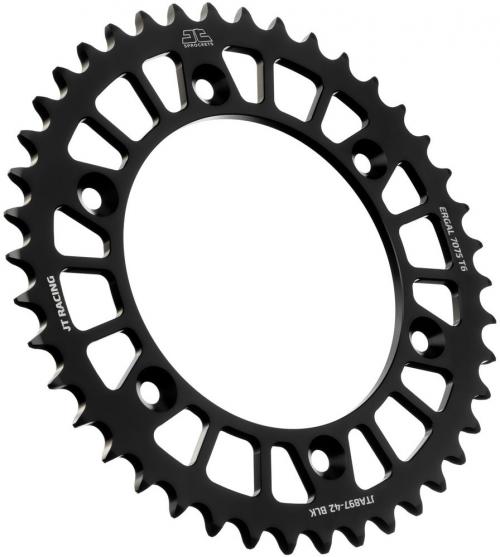 JT SPROCKETS REAR RACELITE ALU 42T BLACK, 520 JTA089742Z