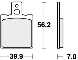 SBS 718SI BRAKE PADS SINTER