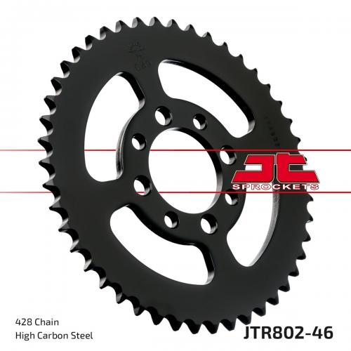 JT SPROCKETS REAR STEEL 46T, 428 JTR080246