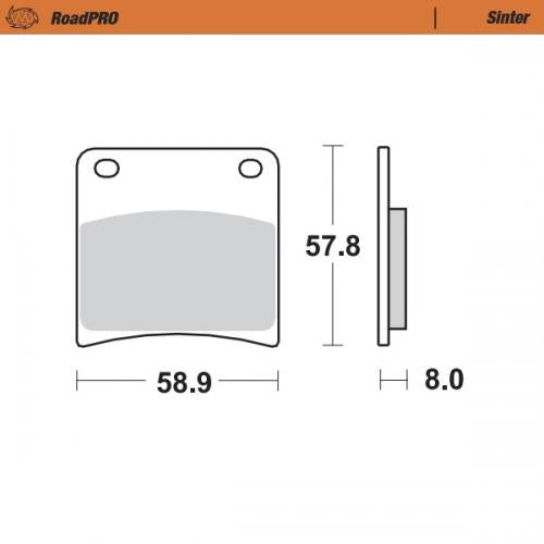 MOTO MASTER 410701, BRAKE PADS SINTER