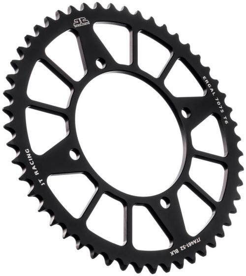 JT SPROCKETS REAR RACELITE ALU 52T BLACK, 420