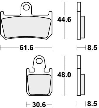 SBS 839HS BRAKE PADS SINTER