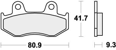SBS 709LS BRAKE PADS SINTER
