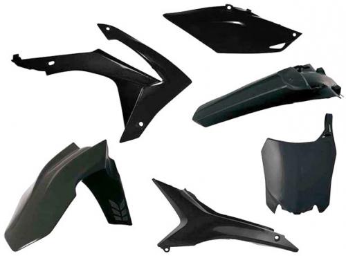 RTECH PLASTICS KIT 6 PCS HONDA BLACK NOT USA