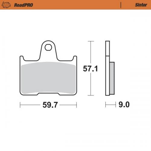MOTO MASTER 405702, BRAKE PADS SINTER