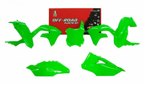 RTECH PLASTICS KIT 5 PCS KAWASAKI NEON GREEN