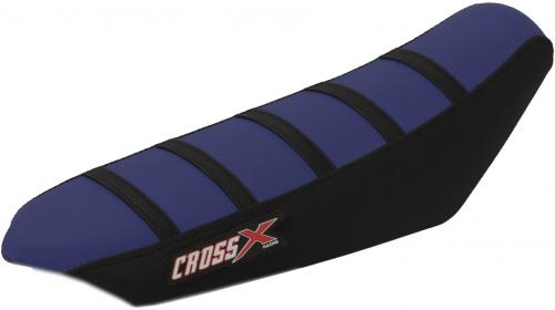 CROSS X SEAT COVER, BLUE-BLACK-BLACK(STRIPES) M14013BLBB