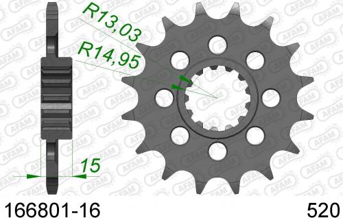 AFAM FRONT 16T, 520 AF116680116