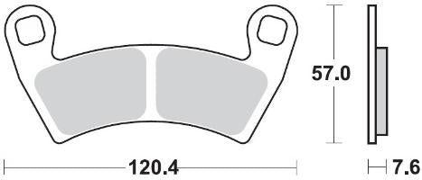 MOTO MASTER 098421, BRAKE PADS SINTER NITRO