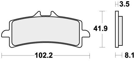 SBS 841RST BRAKE PADS SINTER SPORT