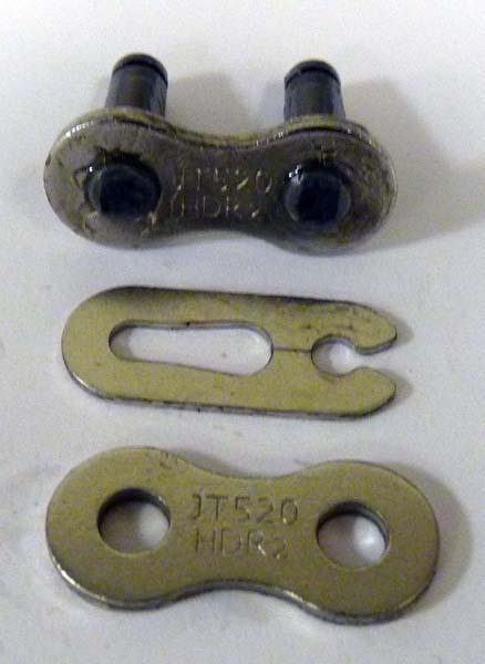 JT CHAINS 520HDR NICKEL JT CONNECTING LINK