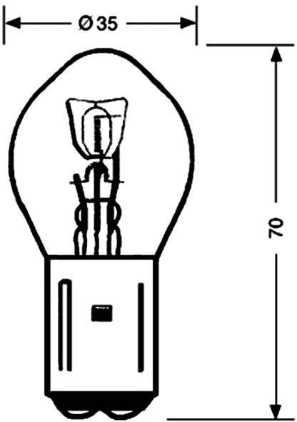 ELECTRICAL BULB 12V 25/25W BOSCH 391