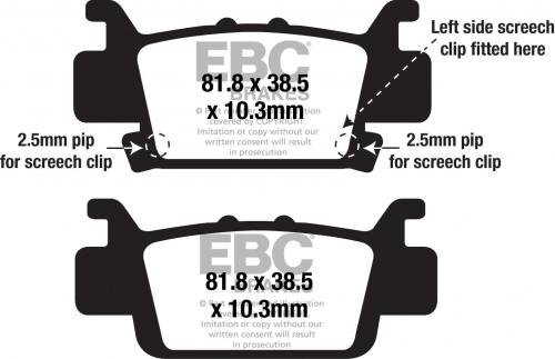 EBC FA 703R EBC DISC PADS