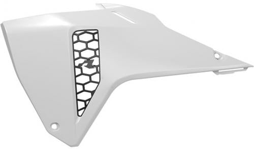 RTECH RADIATOR SCOOPS HONDA WHITE-BLACK
