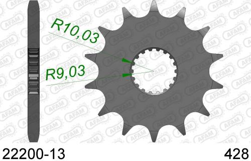AFAM FRONT 13T, 428 AF12220013