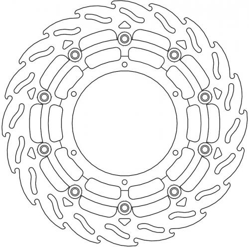 MOTO MASTER 112171, FLAME FLOATING ALU DISC 320