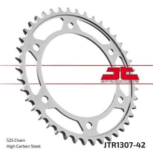 JT SPROCKETS REAR STEEL 42T, 525 JTR130742