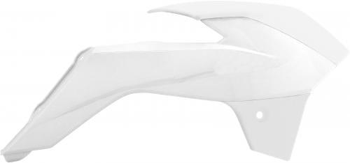 RTECH RADIATOR SCOOPS KTM WHITE ONE COLOUR