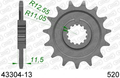 AFAM FRONT 13T, 520 AF14330413