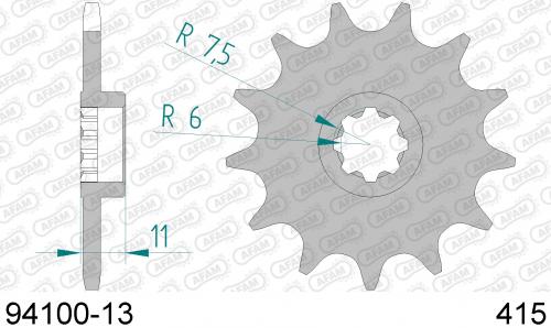 AFAM FRONT 13T, 415 AF19410013