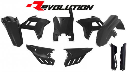 RTECH PLASTIC KIT 7 PCS CRF REVOLUTION BLACK