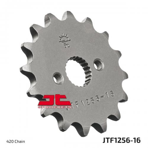 JT SPROCKETS FRONT STEEL 16T, 420 JTF125616