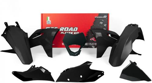 RTECH PLASTICS KIT 6 PCS GASGAS BLACK 563205502