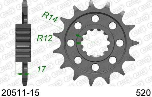 AFAM FRONT 15T, 520 AF12051115