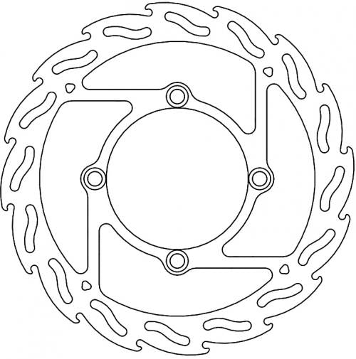 MOTO MASTER 110796, FLAME FIXED DISC 250