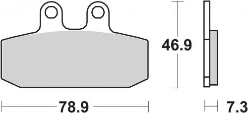 SBS 108MS BRAKE PADS SINTER
