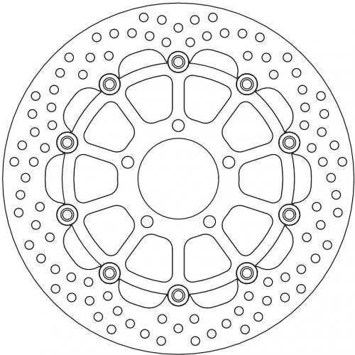MOTO MASTER 112135, HALO FLOATING ALU DISC 300 6221112135