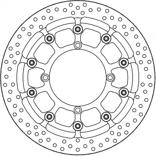 MOTO MASTER 116110, HALO T-FLOATER ALU DISC 320