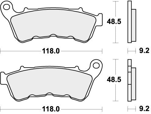 SBS 934H.CT BRAKE PADS ORGANIC