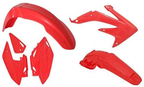 RTECH PLASTICS KIT 4 PCS HONDA RED 563210418
