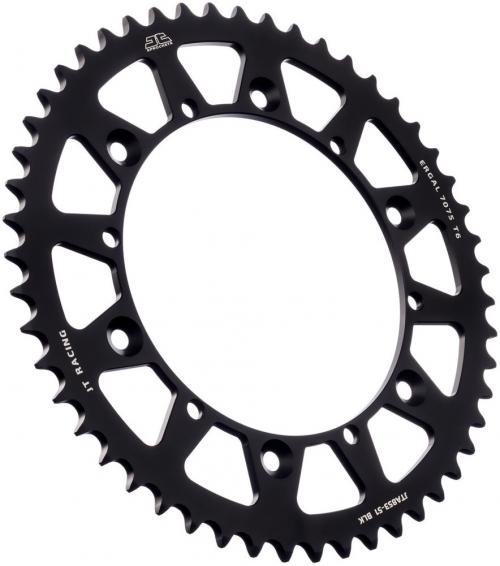 JT SPROCKETS REAR RACELITE ALU 51T BLACK, 520 JTA085351Z