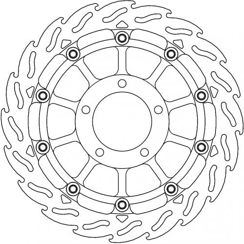 MOTO MASTER 113178, FLAME 5,5MM RACING SERIES
