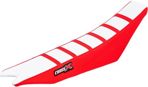 CROSS X SEAT COVER, WHITE/RED/RED (STRIPES) M9103WRR