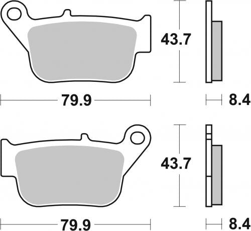 BREMBO 07109CC BRAKE PADS ORGANIC