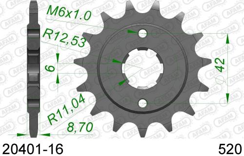 AFAM FRONT 16T, 520 AF12040116