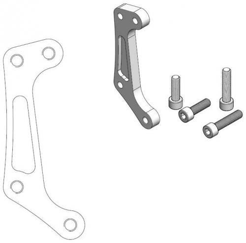 MOTO MASTER 211099, CALIPER ADAPTER BRACKET