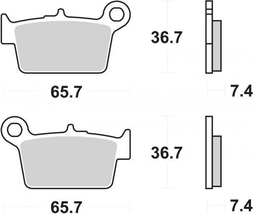 SBS 199HF BRAKE PADS ORGANIC