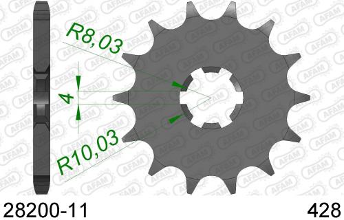 AFAM FRONT 11T, 428 AF12820011