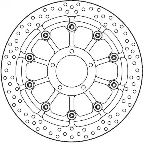 MOTO MASTER 117078, HALO T-FLOATER ALU DISC 320