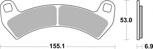 SBS 954SI BRAKE PADS SINTER