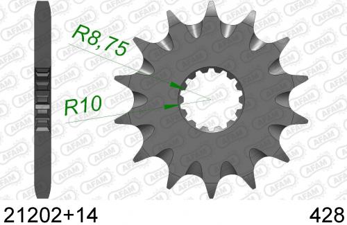 AFAM FRONT 14T, 428 AF12120214S