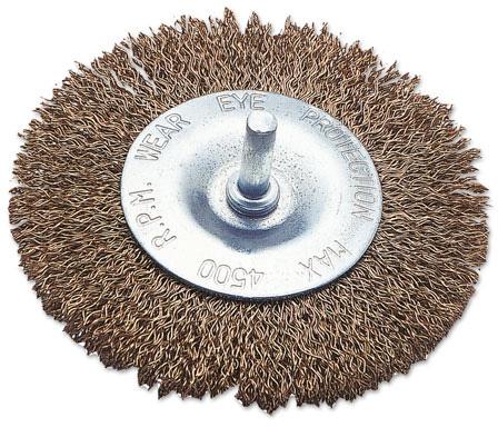 LASER TOOLS WIRE BRUSH, FLAT TYPE 4" 100MM