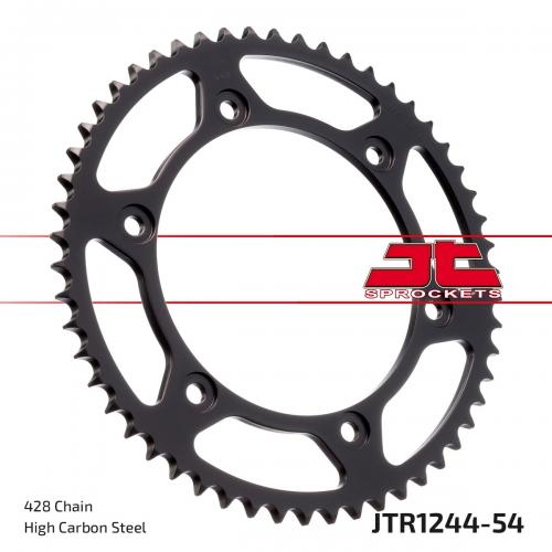 JT SPROCKETS REAR STEEL 54T, 428 JTR124454