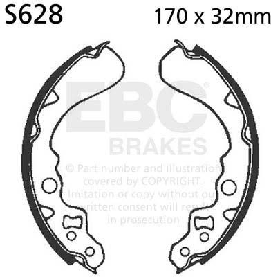 EBC S628 EBC BRAKE SHOES